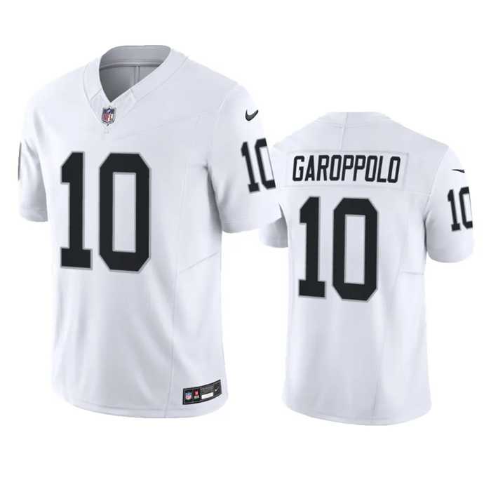 Men & Women & Youth Las Vegas Raiders #10 Jimmy Garoppolo White 2023 F.U.S.E Vapor Untouchable Stitched Football Jersey
